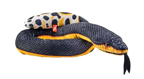 Wild Republic Living Ocean Sea Snakes Gelbbauch, Kuscheltier, 137 cm, Plüschtier, Füllung besteht aus recycelten Wasserflaschen von WILD REPUBLIC