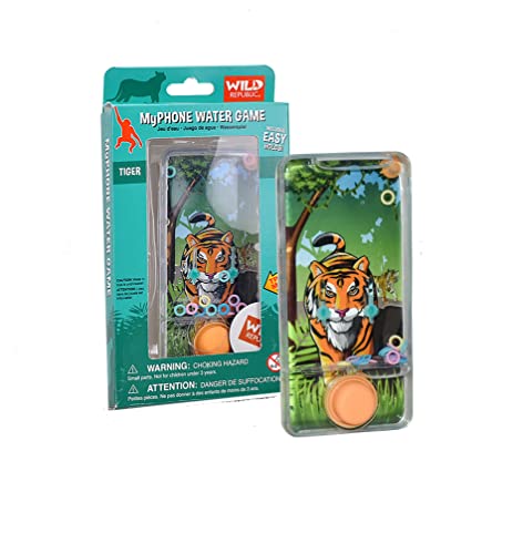 Wild Republic MyPhone Tiger, Kinder-Telefon, Wassertelefon-Spiel, Spielhandy, Reisespielzeug, Spiele für die Autofahrt, großartig, um viele Stunden eigenständig zu spielen von WILD REPUBLIC