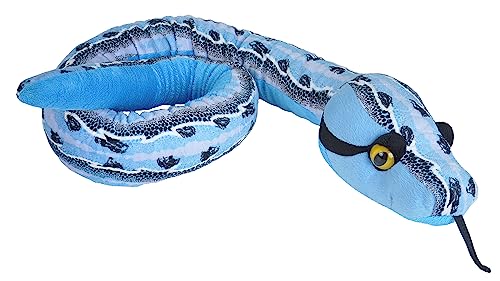 Wild Republic Plüsch Schlange, Snakesss, Kuscheltier, Plüschtier, Slipstream Blue, 137 cm von WILD REPUBLIC