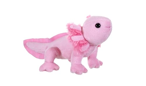 Wild Republic Pocketkins Eco Axolotl, Plüschtier, 12 cm, Plüschspielzeug, Hergestellt aus recycelten Materialien, Umweltfreundlich von WILD REPUBLIC