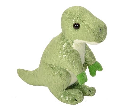 Wild Republic Pocketkins Eco T-Rex, Plüschtier, 12 cm, Plüschspielzeug, Hergestellt aus recycelten Materialien, Umweltfreundlich von WILD REPUBLIC