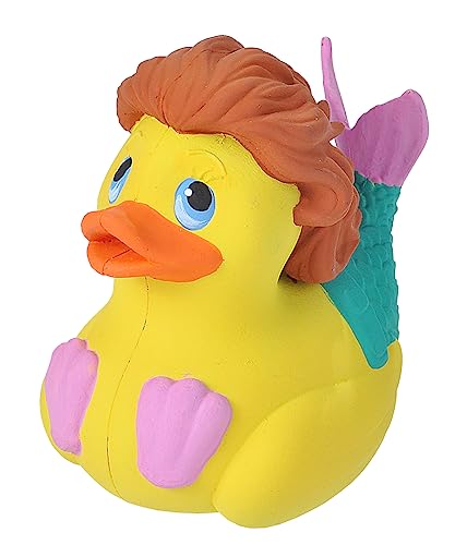 Wild Republic Rubber Duck Meerjungfrau, Gummiente, Badewannen-Geschenke für Kinder, Quietscheentchen, Badespielzeug für Babys, Gummiente lustig, Badeente zum Sammeln, 10 cm, 4" von WILD REPUBLIC