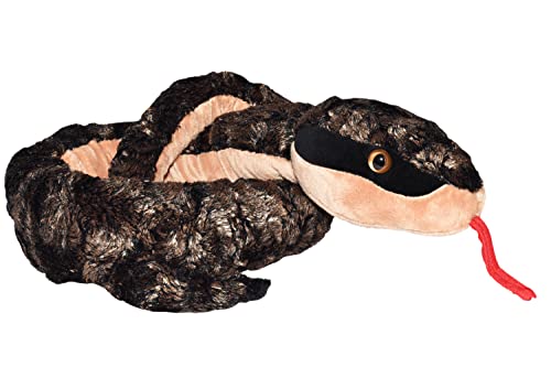 Wild Republic Plush Snake Metallkupfer, Plüsch-Schlange, Riesen-Kuscheltier, 137 cm, Baby Shower Geschenk, Stofftier, Füllung aus recycelten Wasserflaschen von WILD REPUBLIC