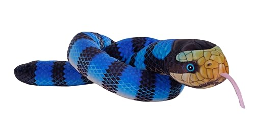 Wild Republic Snakes Eco Gelb Lippen, Stofftier, 137 cm, Plüschtier, Füllung besteht aus gesponnenen recycelten Wasserflaschen, Umweltfreundlich von WILD REPUBLIC