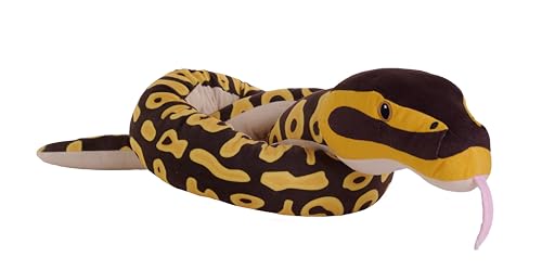 Wild Republic Snakes Eco Königspython, Stofftier, 137 cm, Plüschtier, Füllung besteht aus gesponnenen recycelten Wasserflaschen, Umweltfreundlich von WILD REPUBLIC