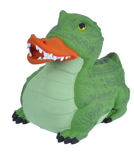 Wild Republic Rubber Duck Krokodil, Gummiente, Badewannen-Geschenke für Kinder, Quietscheentchen, Badespielzeug für Babys, Gummiente lustig, Badeente zum Sammeln, 10 cm von Wild Republic