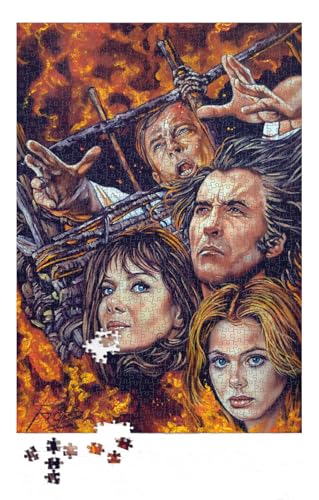 Wickerman 1000 Teile Puzzle - The Wickerman - Rick Melton Classic Horror Gothic Horror Puzzle Horror Movie Jigsaw Puzzle für Erwachsene Horror Geschenk von Wild Star Hearts