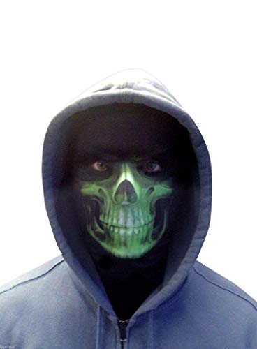 Wild Star Hearts Grim Reaper Halloween Realistische Gruselige Grüne Gesichtsmaske von Wild Star Hearts