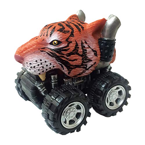 Wild Zoomies - Tiger von Deluxebase. Reibungsbetriebene Monstertrucks Spielzeug mit coolen Tierreitern, tolles Tiger Spielzeug für Jungen und Mädchen von Deluxebase