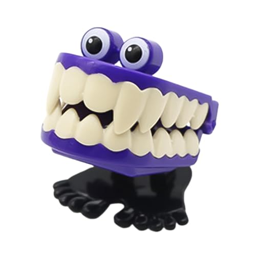 Chattering Walking Teeth Toy, Wind-Up Gag Joke Knickknack | Funny Small Feet Wind-Up Teeth, Classic Prank Toy for Parties, Desk Decoration, Kids’ Entertainment & Fun von WildHarmony