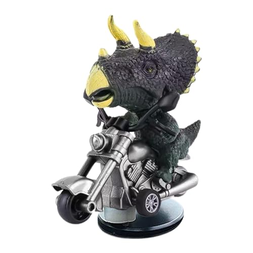 Tyrannosaurus Rex Car Decoration - Drifting Dinosaurier Ornament Für Auto, Kreativer Motorrad -Reiten -Dinosaurier -Figur | Fun Novelty Car Interior Decor, Dinosaurier -Autozubehör Für Fahrzeug von WildHarmony