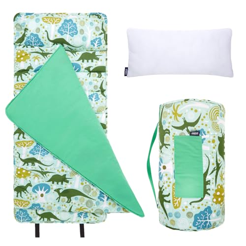 Wildkin Nap Mat Mit Kissen für Kleinkind Jungen und Mädchen, perfekte Größe für Kindertagesstätten und Vorschul, entworfen auf einem Standard-Cot zu passen von Wildkin