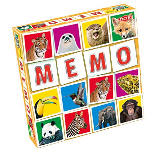 Wildlife Memo Game 41441 Tactic Memo Wildlife, Multicolor, Blauw von Tactic