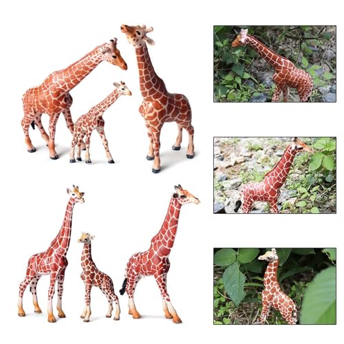 Detaillierte Giraffenfamilienfigur Perfekt Für Pädagogische Präsentations Widgets Miniaturen Pädagogische Spielzeugfigur von Wilgure