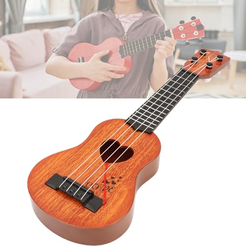 Mehrzweck Ukulele Gitarre 38 cm Spielzeug Für Kinder Robuste Kunststoffmaterialien Kindermusikinstrument Mit Nylonsaiten von Wilgure