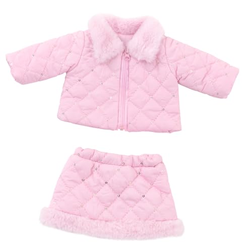 Pailletten Wintermantel Für Puppenmädchenkleidung Für 18-Zoll Mädchenpuppen Outfit Winterkleidungskollektion von Wilgure