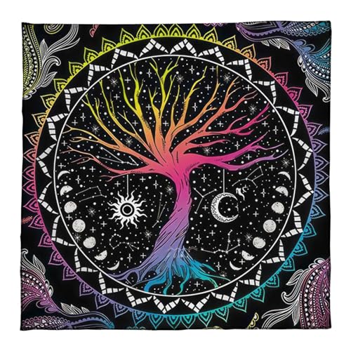 Wilgure 50x5 0/60x6 0/75x75cm Tarot Tischdecke Matte Geometrische Divinations Tisch Tuch Brettspiel Oracles Karte Pad Unterstützung Matte von Wilgure