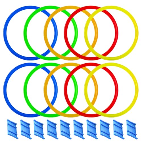 Wilgure Jump Hoops Outdoor Körpertraining Indoor Sport Spiel Kinder Springringe Spielzeug Outdoor Sport Spiel Lustiges Geburtstagsgeschenk von Wilgure