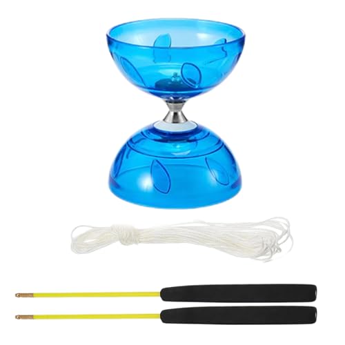 Will LIke Diabolo mit Kugellager, Diabolo Jonglierset mit Diabolostab, Diabolo-Freizeitsport, perfekt für Outdoor-Sportarten (Blau) von Will LIke