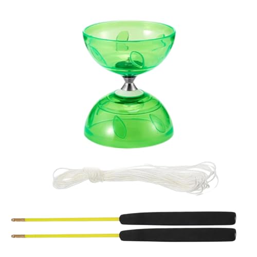 Will LIke Diabolo mit Kugellager, Diabolo Jonglierset mit Diabolostab, Diabolo-Freizeitsport, perfekt für Outdoor-Sportarten (Grün) von Will LIke