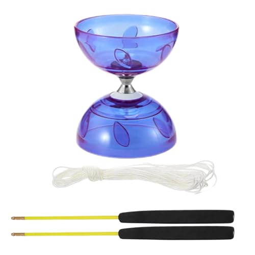 Will LIke Diabolo mit Kugellager, Diabolo Jonglierset mit Diabolostab, Diabolo-Freizeitsport, perfekt für Outdoor-Sportarten (Lila) von Will LIke