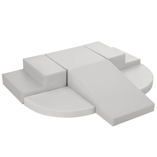 Wilwolfer Schaumstoff Bausteine Kinder Klettern Indoor: 6 Softbausteine Riesenbausteine Spielbausteine - Weiche Bausteine Baby Montessori Großbausteine Kletterspielzeug Outdoor Doppelte Treppe-Set Wilwolfer Schaumstoff Bausteine Kinder Klettern Indoor: 6 Softbausteine Riesenbausteine Spielbausteine - Weiche Bausteine Baby Montessori Großbausteine Kletterspielzeug Outdoor Doppelte Treppe-Set von Wilwolfer