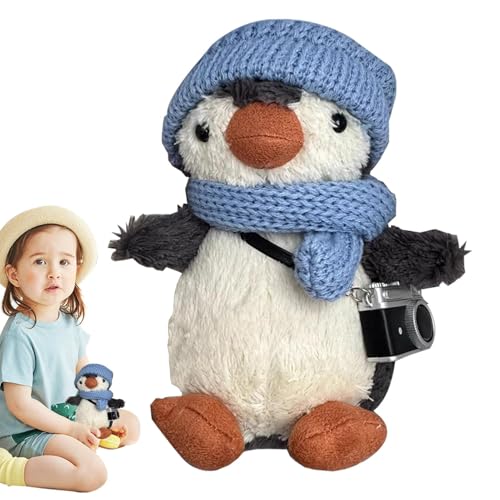 Wimnqie Gefüllter Pinguin, Pinguin-Plüsch,Niedlicher 6,3-Zoll-Kissen-Plüsch-Pinguin - Soft Cuddl Entzückende Plüschtiere, Pinguin-Stofftier, Meerestiere, für Erwachsene, Kinder und Mädchen von Wimnqie