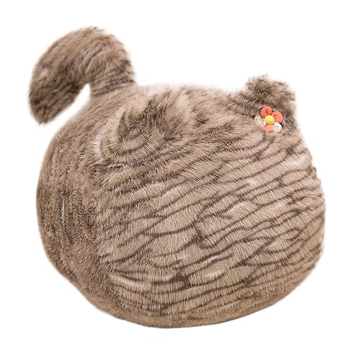 Wimnqie Kuscheltier Katze,Plüschkatze | Kinder-Kuscheltiere Mehrzweck-Kuscheltierpuppe - Tierdekorkissen, weiches Plüschspielzeug für Kinder und Erwachsene von Wimnqie