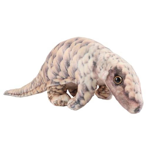 Wimnqie Pangolin Stofftier,Pangolin Plüsch, Simuliertes weiches Stoffschuppentier, Bequeme Tierpuppenkissen, Sofadekoration, gemütliche Tierplüschtiere von Wimnqie