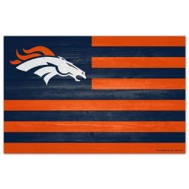 Wincraft Denver Broncos NFL Americana Holzschild von Wincraft