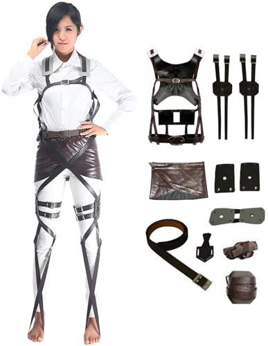 Windskids Anime AOT Kostüm Erwachsene Cosplay Anime AOT Scout Regiment Wings of Liberty Kampf Uniform und Rock Set für Fancy Dress Up Halloween Karneval Party Maskerade Performance Verkleidung Windskids Anime AOT Kostüm Erwachsene Cosplay Anime AOT Scout Regiment Wings of Liberty Kampf Uniform und Rock Set für Fancy Dress Up Halloween Karneval Party Maskerade Performance Verkleidung von Windskids