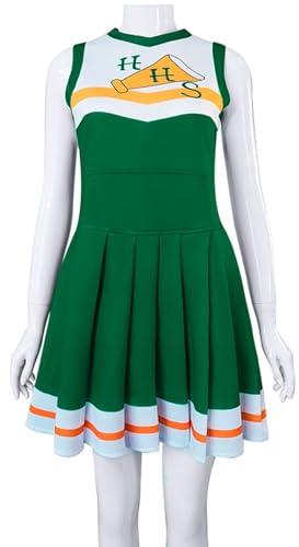 Windskids Chrissy Cosplay Cheerleader Kostüm Damen Hawkins High School Basketball Cheerleading Chrissy Uniform Kleid für Halloween Karneval Party Maskerade Performance Verkleidung von Windskids