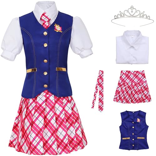 Windskids Delancey Devin Kostüm Damen Cosplay Prinzessin Academy Schuluniform Weste Hemd Rock Krawatte Krone Set für Halloween Karneval Party Geburtstag Maskerade Bühne Performance Verkleidung Windskids Delancey Devin Kostüm Damen Cosplay Prinzessin Academy Schuluniform Weste Hemd Rock Krawatte Krone Set für Halloween Karneval Party Geburtstag Maskerade Bühne Performance Verkleidung von Windskids