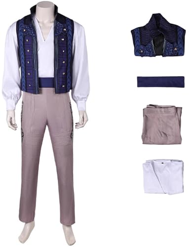 Windskids Fiyero Kostüm Herren Cosplay Movie Wicked Prinz Fiyero Vintage Uniform Weste Hemd Hose Gürtel Set für Fancy Dress Up Halloween Karneval Party Geburtstag Maskerade Performance Verkleidung von Windskids