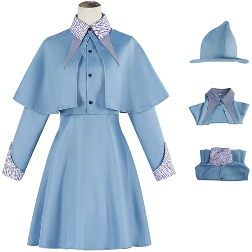 Windskids Fleur Kostüm mit Hut Damen Cosplay Zauberer Fleur Isabelle Delacour Komplett Uniform Umhang und Kleid Anzug 3 Stück für Halloween Karneval Party Maskerade Performance Verkleidung Windskids Fleur Kostüm mit Hut Damen Cosplay Zauberer Fleur Isabelle Delacour Komplett Uniform Umhang und Kleid Anzug 3 Stück für Halloween Karneval Party Maskerade Performance Verkleidung von Windskids