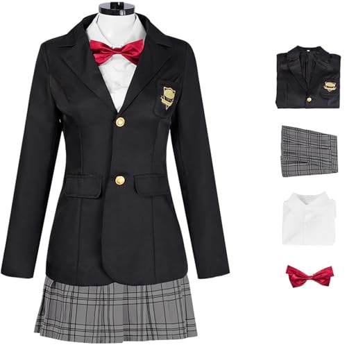 Windskids Gogo Yubari Kostüm Damen Cosplay Film Kill Bill Killer Gogo Yubari Komplett JK Schuluniformen für Halloween Karneval Geburtstag Party Maskerade Performance Verkleidung von Windskids