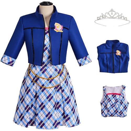 Windskids Isla Kostüm Damen Cosplay Prinzessin Academy Schuluniform Isla Jacke Kleid Krone Set für Halloween Karneval Party Geburtstag Maskerade Anime Performance Verkleidung, Blau Windskids Isla Kostüm Damen Cosplay Prinzessin Academy Schuluniform Isla Jacke Kleid Krone Set für Halloween Karneval Party Geburtstag Maskerade Anime Performance Verkleidung, Blau von Windskids