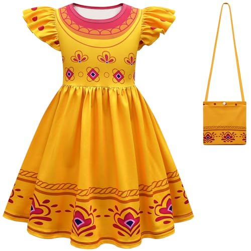 Windskids Mädchen Mira Kostüm Fasching Cosplay Detektiv Mira Drucke Ballerina Kleid und Hose Tasche für Fancy Dress Up Halloween Karneval Party Geburtstag Performance Kinder Verkleidung, Gelb Windskids Mädchen Mira Kostüm Fasching Cosplay Detektiv Mira Drucke Ballerina Kleid und Hose Tasche für Fancy Dress Up Halloween Karneval Party Geburtstag Performance Kinder Verkleidung, Gelb von Windskids