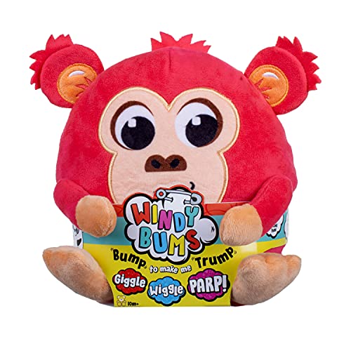 Windy Bums Monkey Cheeky Farting Toy/Funny Gift: Cuddly Monkey Stuffed Toy Parps, Wiggles and Giggles. Funny Sounds/Moves Around, Silly Fun for Everyone. von Windy Bums