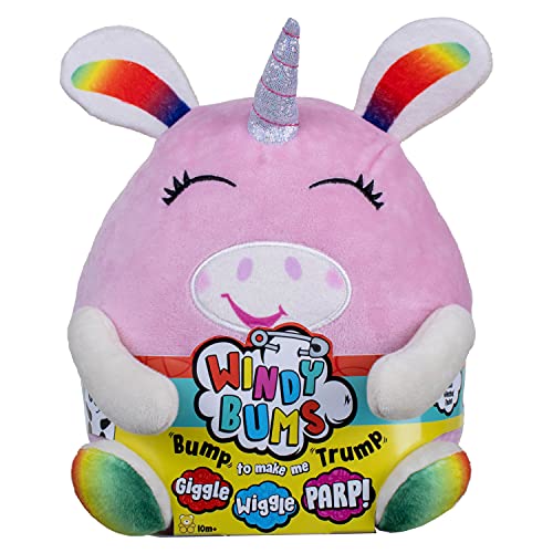 Windy Bums Unicorn Cheeky Farting Toy/Funny Gift: Cuddly Unicorn Stuffed Parps, Wiggles and Giggles. Funny Sounds/Moves Around, Fun for Everyone von Windy Bums