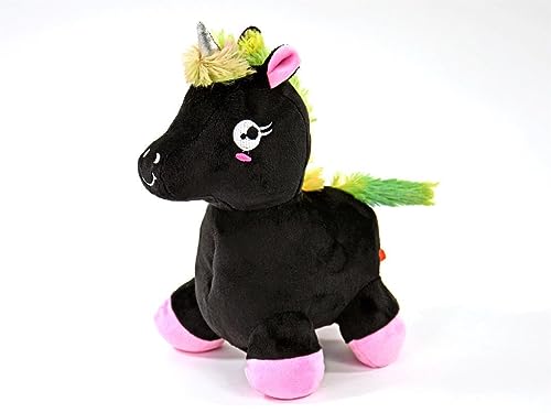 Kögler Plüsch Einhorn Sound Regenbogenschwanz Plüschtier schwarz 24 cm Neu von Winfried Kögler GmbH