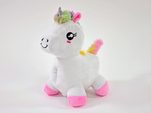 Kögler Plüsch Einhorn Unicorn & Sound Regenbogenschwanz Plüschtier weiß 24cm Neu von Winfried Kögler GmbH