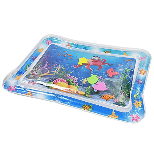 Kögler 89520 - Bunte Wasserspielmatte mit lustigen Tieren, zum Entdecken der Unterwasserwelt, ca. 69 x 51 cm, aufblasbar, befüllbar, geeignet für Kinder bis 6 Jahren von Kögler