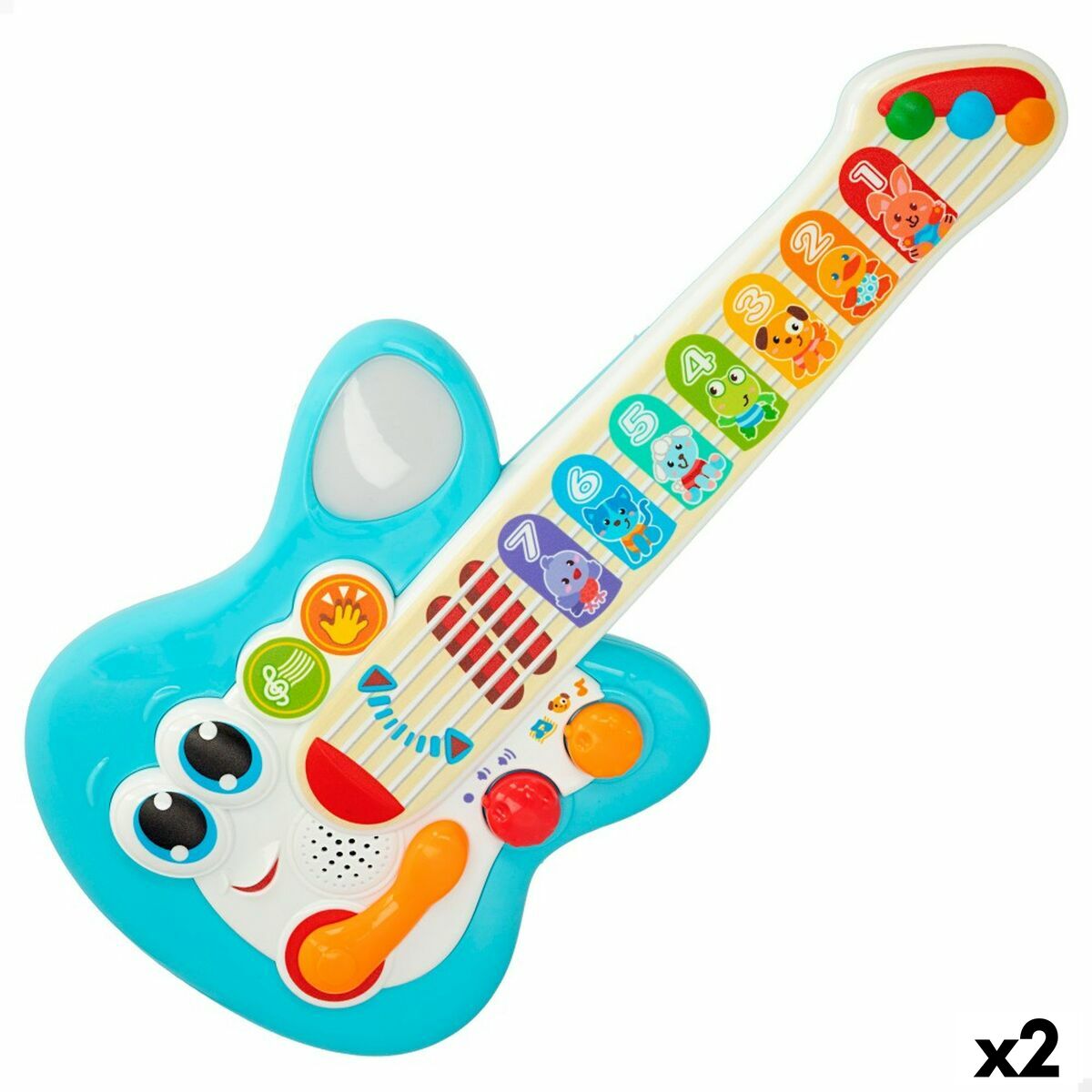 Kindergitarre Winfun Blau 17 x 38 x 5 cm (2 Stück) von Winfun