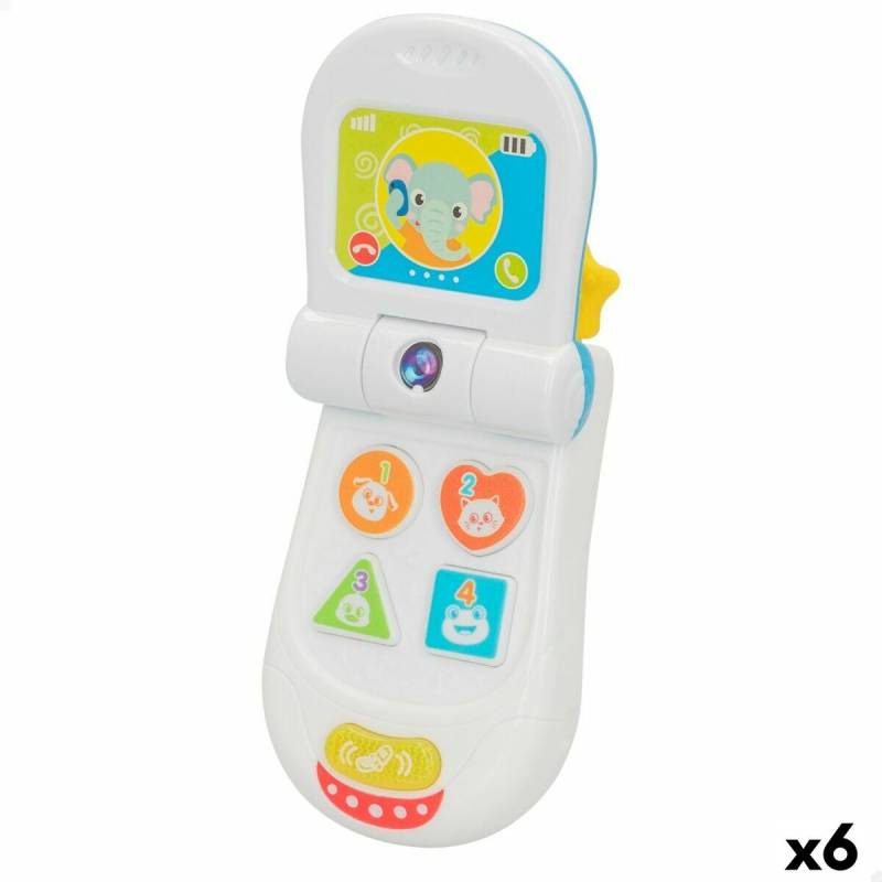 Spielzeug-Telefon Winfun 7 x 13,5 x 4,1 cm (6 Stück) von Winfun