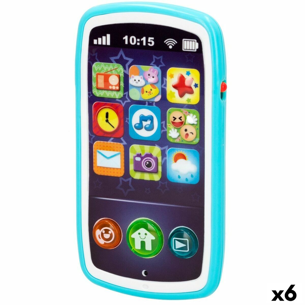 Spielzeug-Telefon Winfun 7,5 x 14 x 2 cm (6 Stück) von Winfun