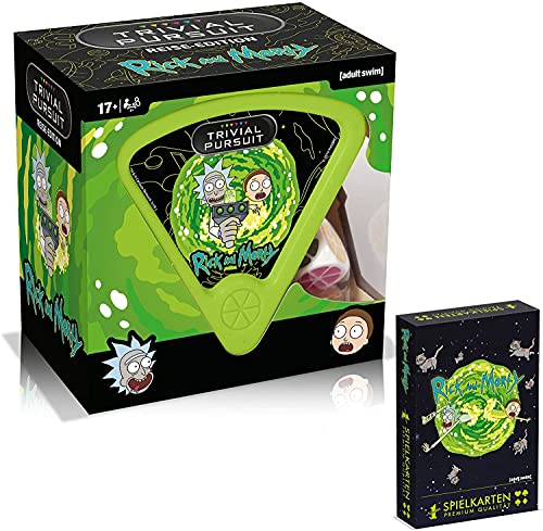 Trivial Pursuit Rick and Morty Wissens Spiel Quiz Ratespiel deutsch + Spielkarten von Winning Moves