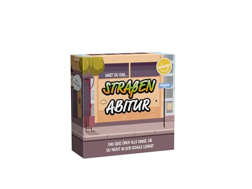 Winkee - Straßen Abitur | Verblüffendes Kartenspiel | Hier lernst Du etwas | Wissensspiel | Spiel für Erwachsene | Quiz Karten mit Fragen von Winkee