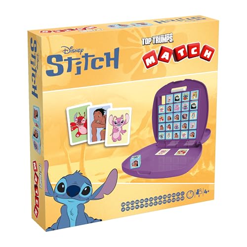 Winning Moves Top Trumps Match Stitch Edition - Lilo & Stitch Match Beliebte Brettspiele - Gedächtnisspiel für Familie und für Kinder - 2+ Spieler ab 4+ Jahren - Multilingual Winning Moves Top Trumps Match Stitch Edition - Lilo & Stitch Match Beliebte Brettspiele - Gedächtnisspiel für Familie und für Kinder - 2+ Spieler ab 4+ Jahren - Multilingual von Top Trumps