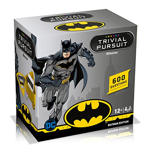 Winning Moves Batman Trivial Pursuit Bite Size – DC Comics – Gelb (WM01359-EN1-6) von Winning Moves